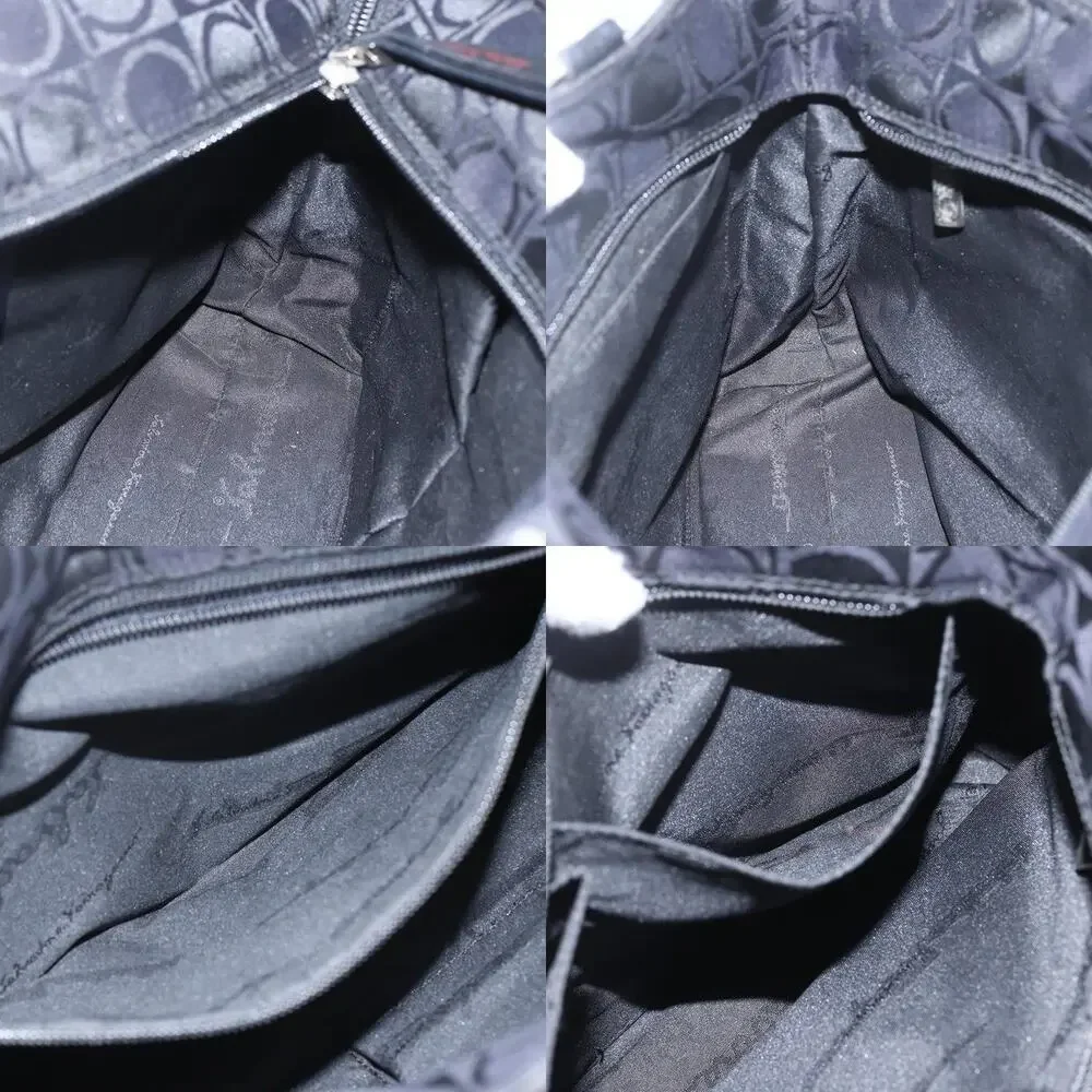 Salvatore Ferragamo Nylon Tote Bag Black